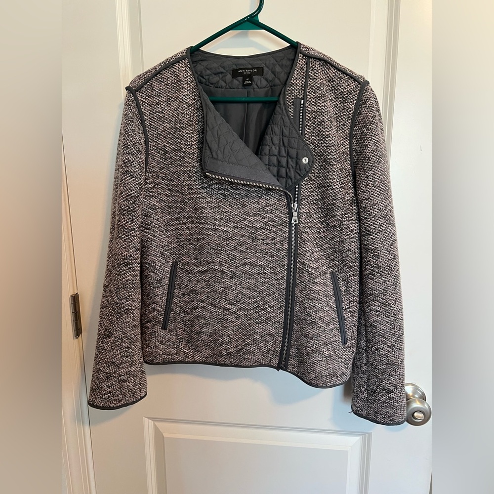 Ann Taylor Gray Women's Blazer Jacket